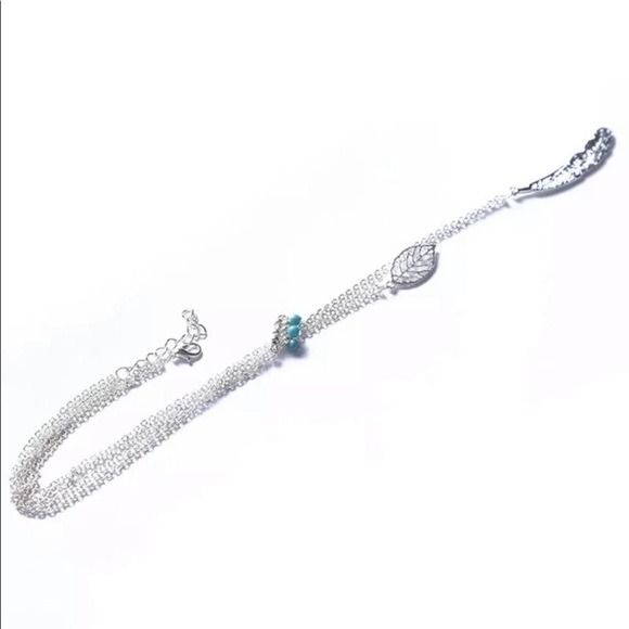 Boho Beaded Feather Layered Necklace - Picture 3 of 3